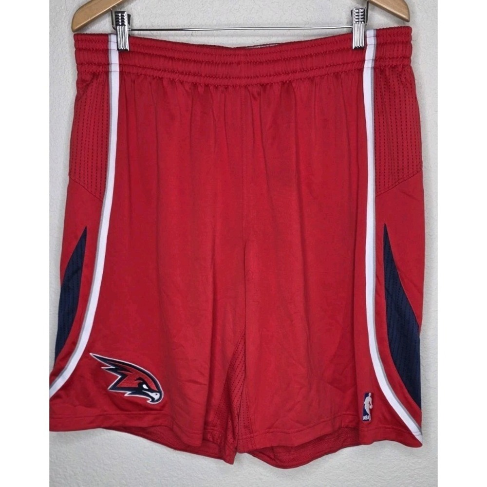 Atlanta Hawks Adidas Shorts Team Game Issue NBA Authentic Red Men 2XL +2 Sport